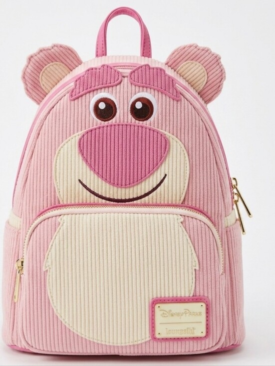Disney Other - Disney Parks Loungefly Toy Story Lotso Pink & Cream Corduroy Backpack